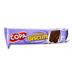 بیسکویت کاکائویی کرم دار وانیلی کوپا 90 گرمی